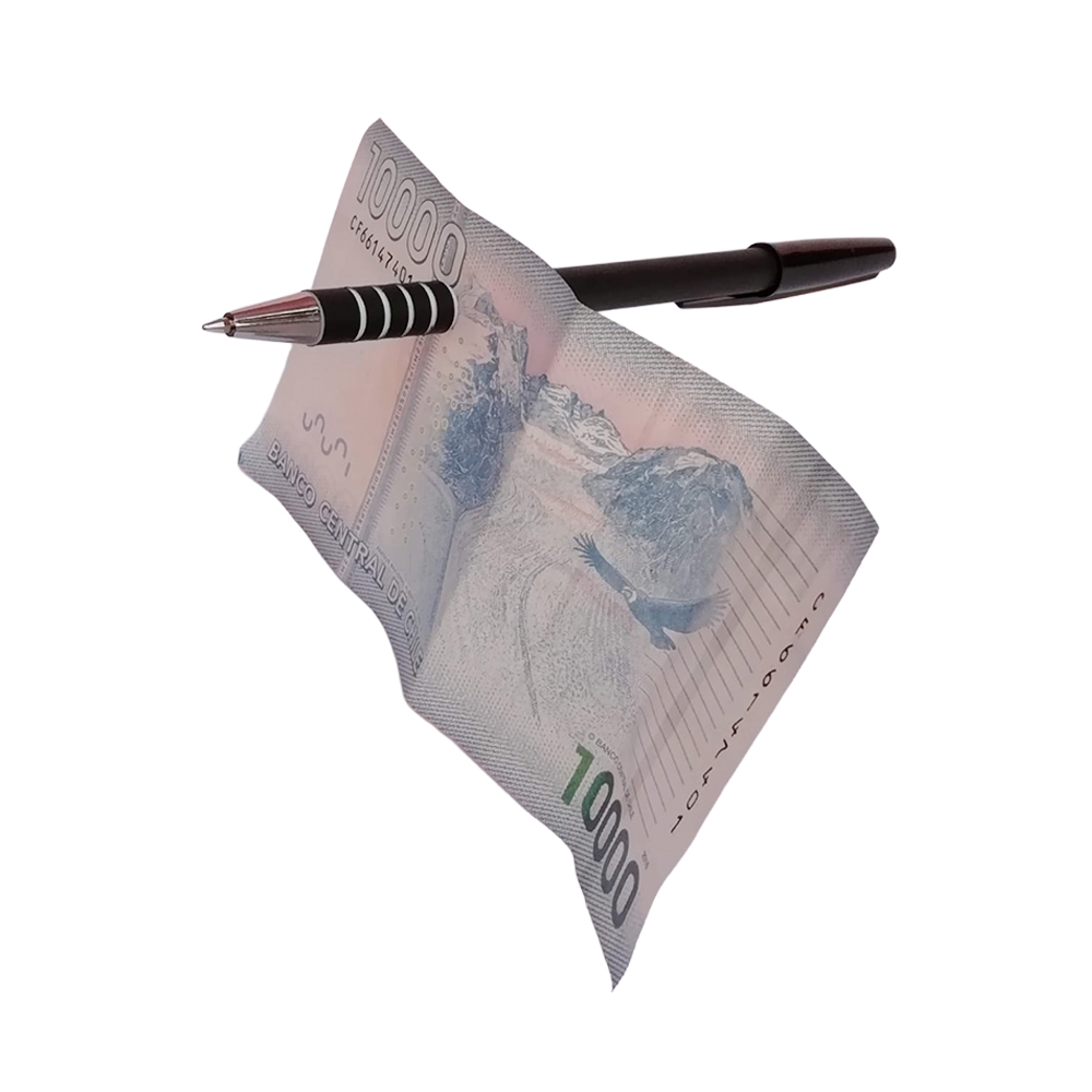 Lápiz Atraviesa Billete